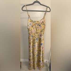 Floral Yellow Maxi Dress
